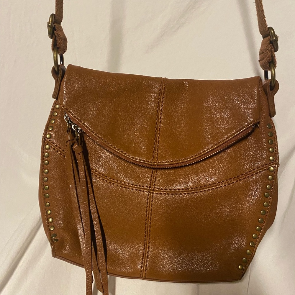 The Sak Silverlake Crossbody Brown Leather Bag with Studs